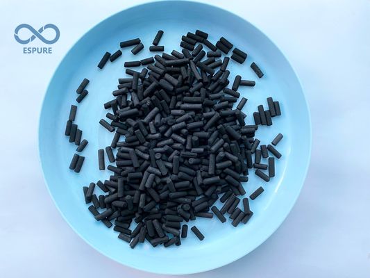 900mg/g กระเบื้องคาร์บอนกระตุ้นที่ใช้ถ่านหิน ขนาด 4 มม สําหรับการกําจัด VOCs